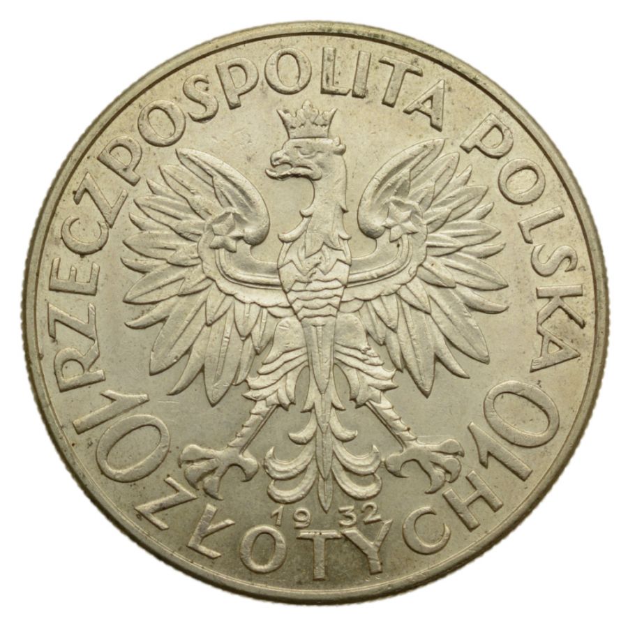10 zlotych 1932 r. - Glowa Kobiety b.z. (5)