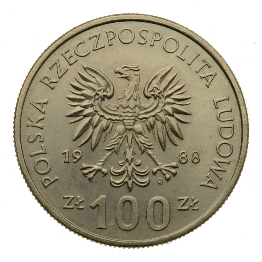 100 zlotych 1988 r. - 70. rocznica Powstania Wielkopolskiego (M696)