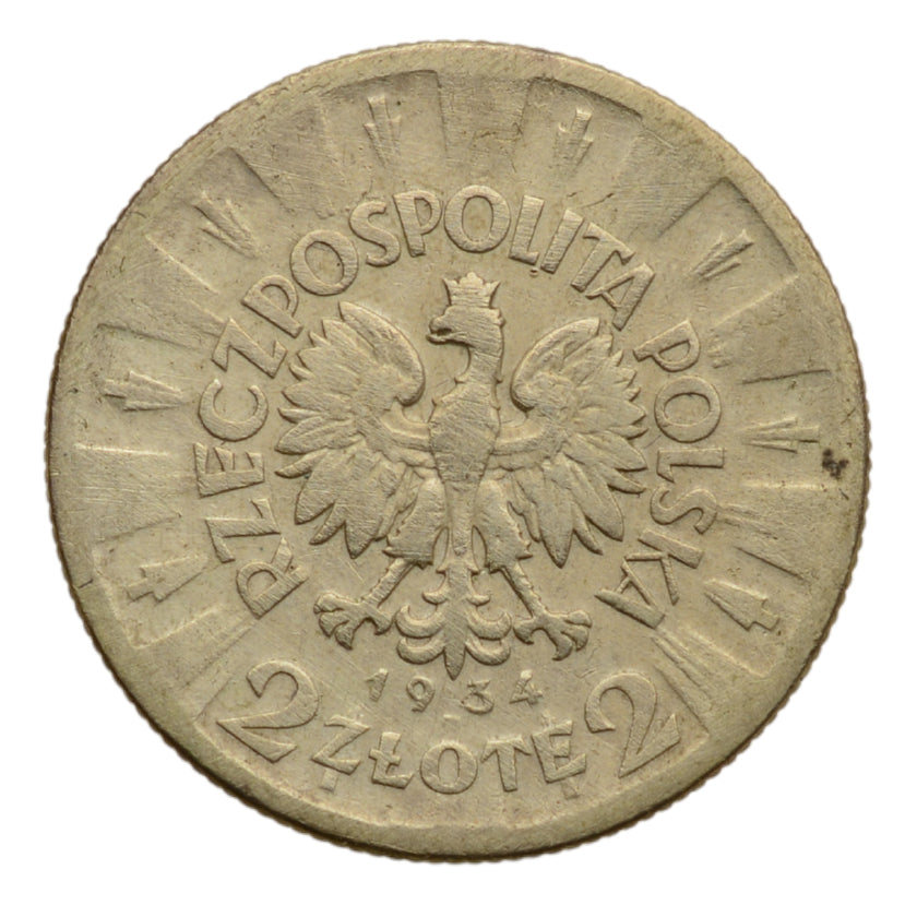 2 zlote 1934 r. - Jуzef Pilsudski (3)