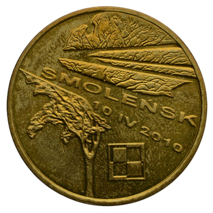 2 zlote - Smolensk - pamieci ofiar