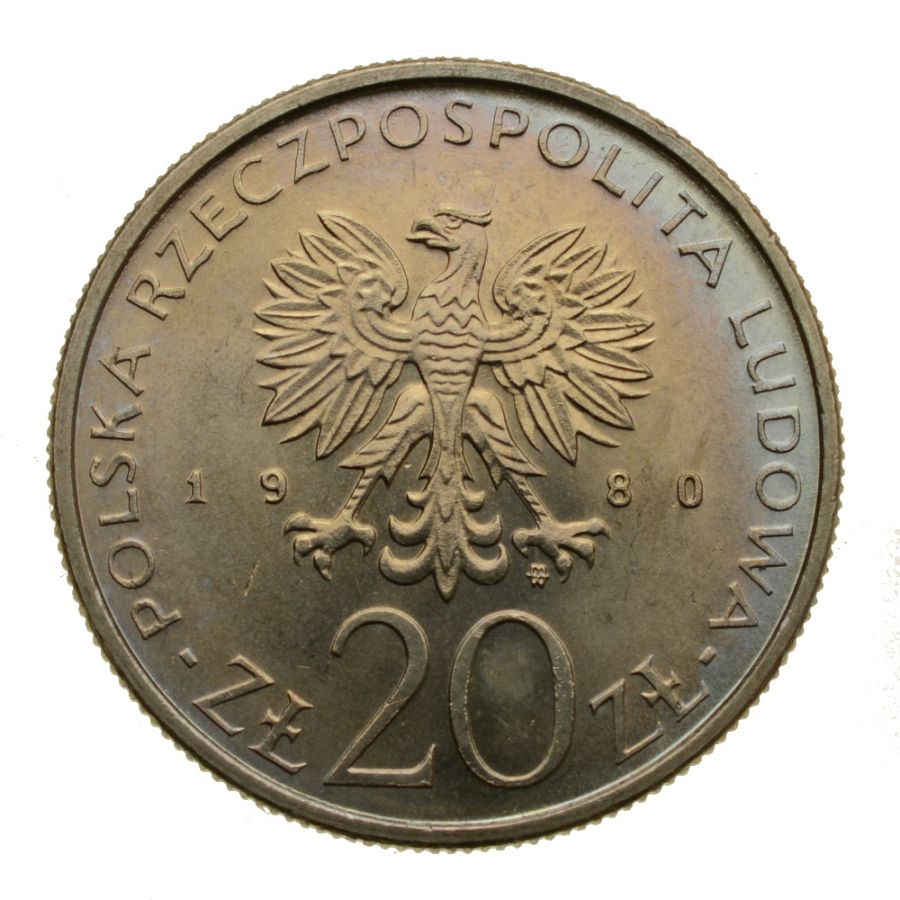 20 zlotych 1980 r. - Igrzyska XXII Olimpiady Moskwa (M316)