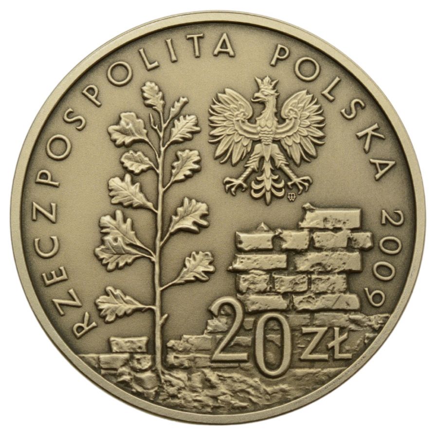 20 zlotych - 65. rocznica likwidacji rzutu w Lodzi