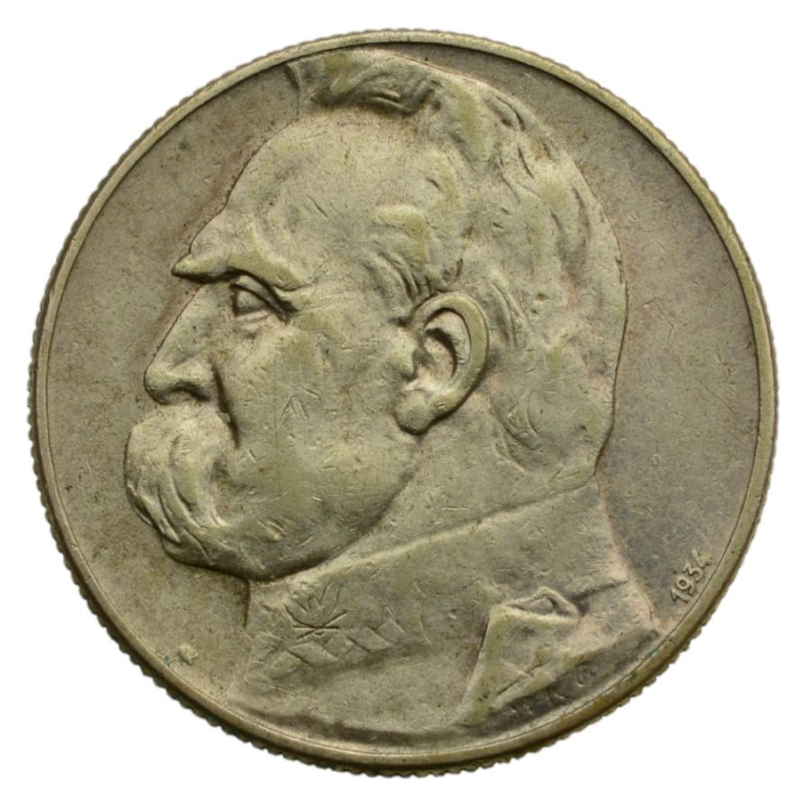5 zlotych 1934 r. - Jуzef Pilsudski - Orzel Strzelecki