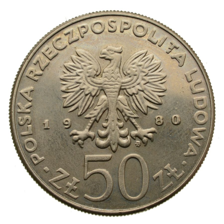 50 zlotych 1980 r. - Kazimierz Odnowiciel (M265)