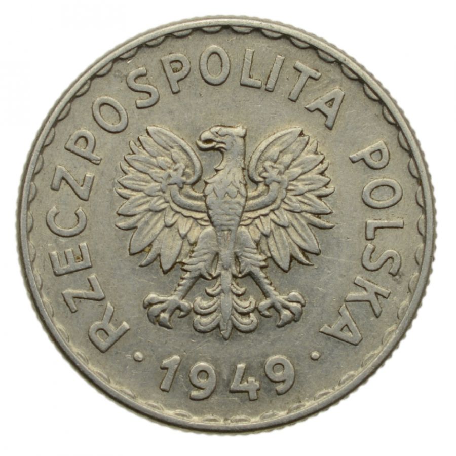 1 zloty 1949 r. - Aluminium (M005)