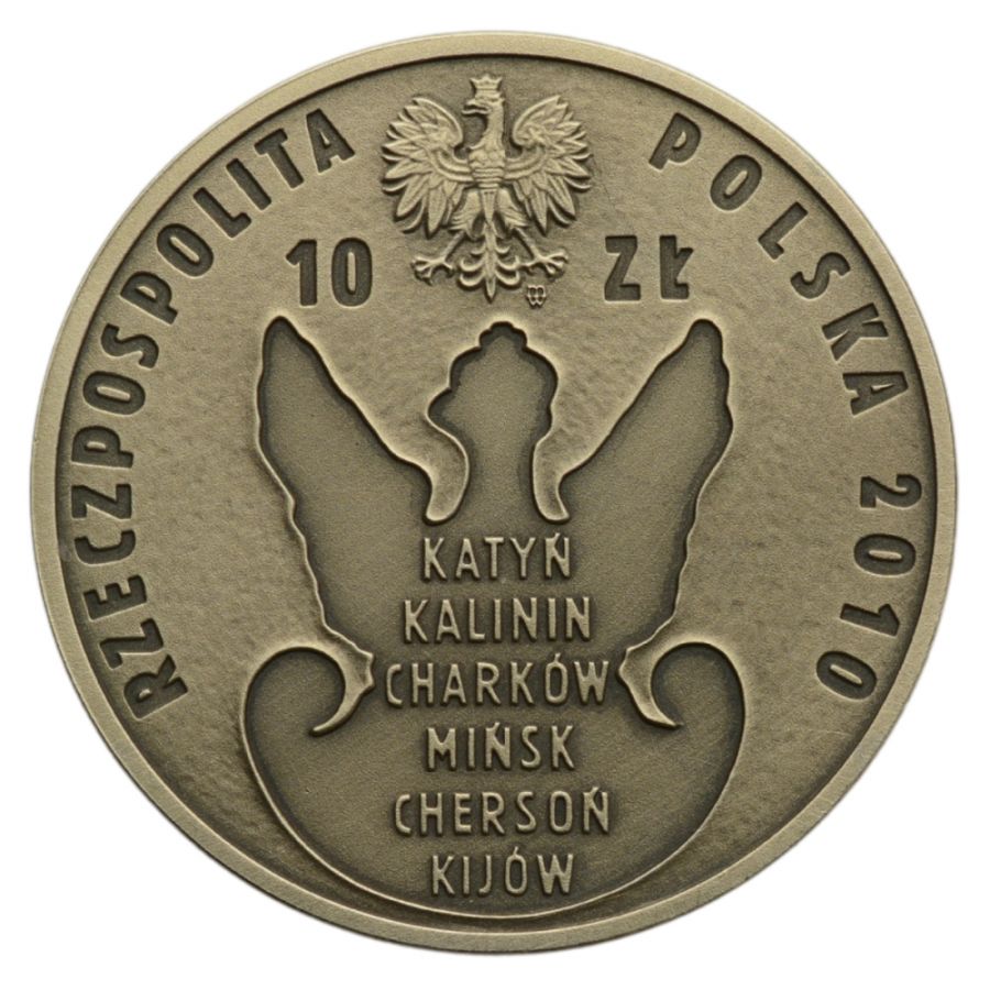 10 zlotych - 70. rocznica zbrodni katynskiej