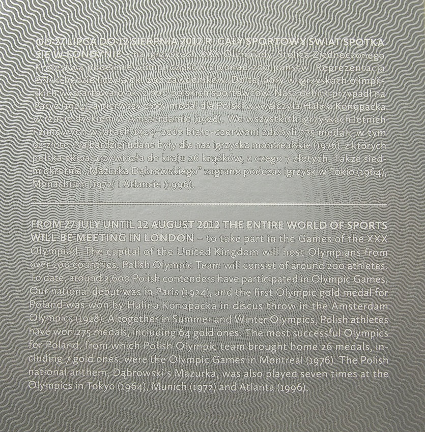 10 zlotych - Polska reprezentacja olimpijska - Londyn 2012