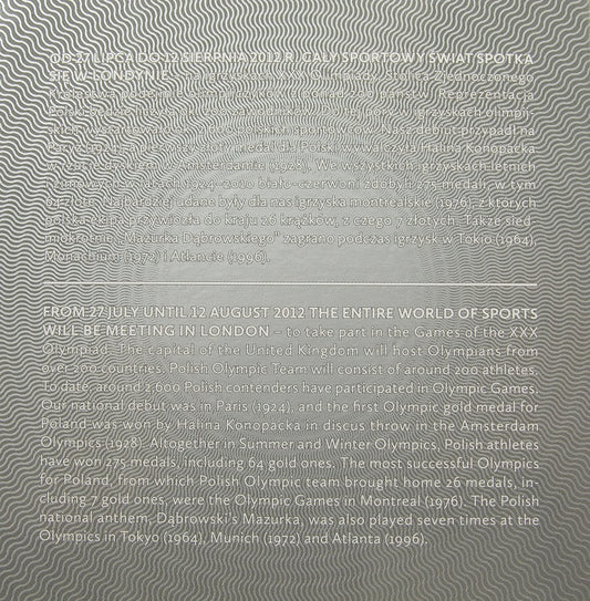 10 zlotych - Polska reprezentacja olimpijska - Londyn 2012