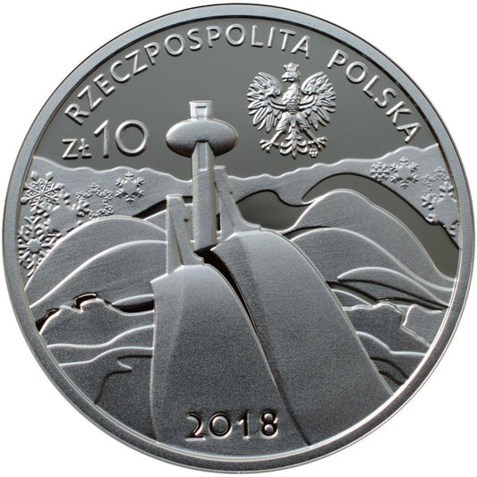 10 zlotych - Polska reprezentacja olimpijska - PyeongChang 2018