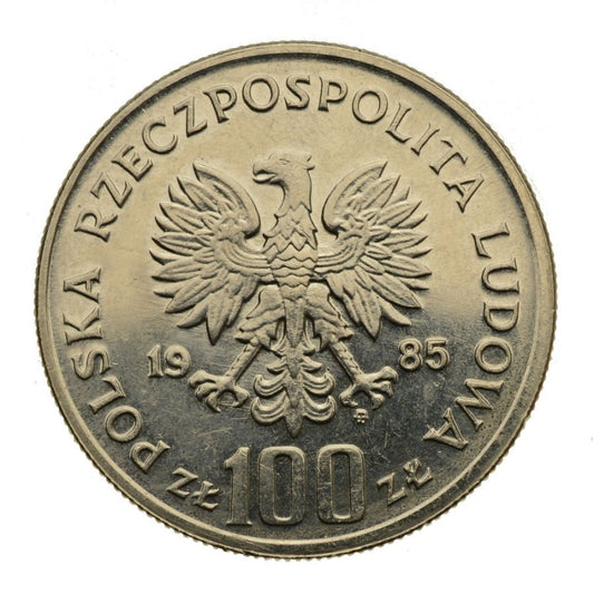 100 zlotych 1985 r. - Centrum Zdrowia Matki Polki (M165)