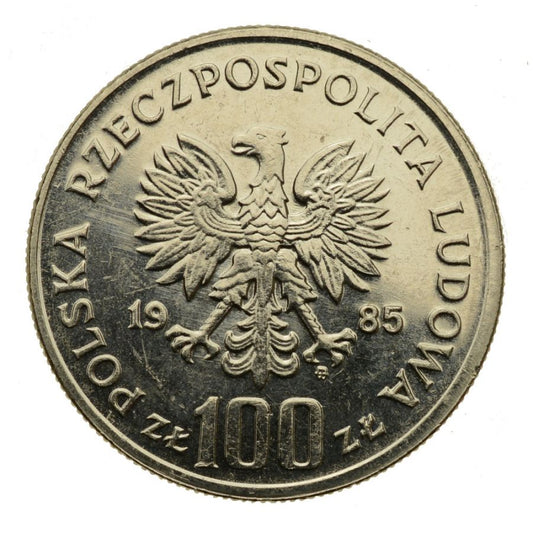 100 zlotych 1985 r. - Centrum Zdrowia Matki Polki (M699)