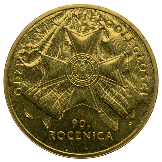 2 zlote - 90. rocznica odzyskania niepodleglosci