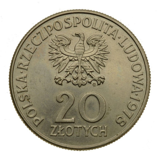 20 zlotych 1978 r. - Maria Konopnicka (M694)