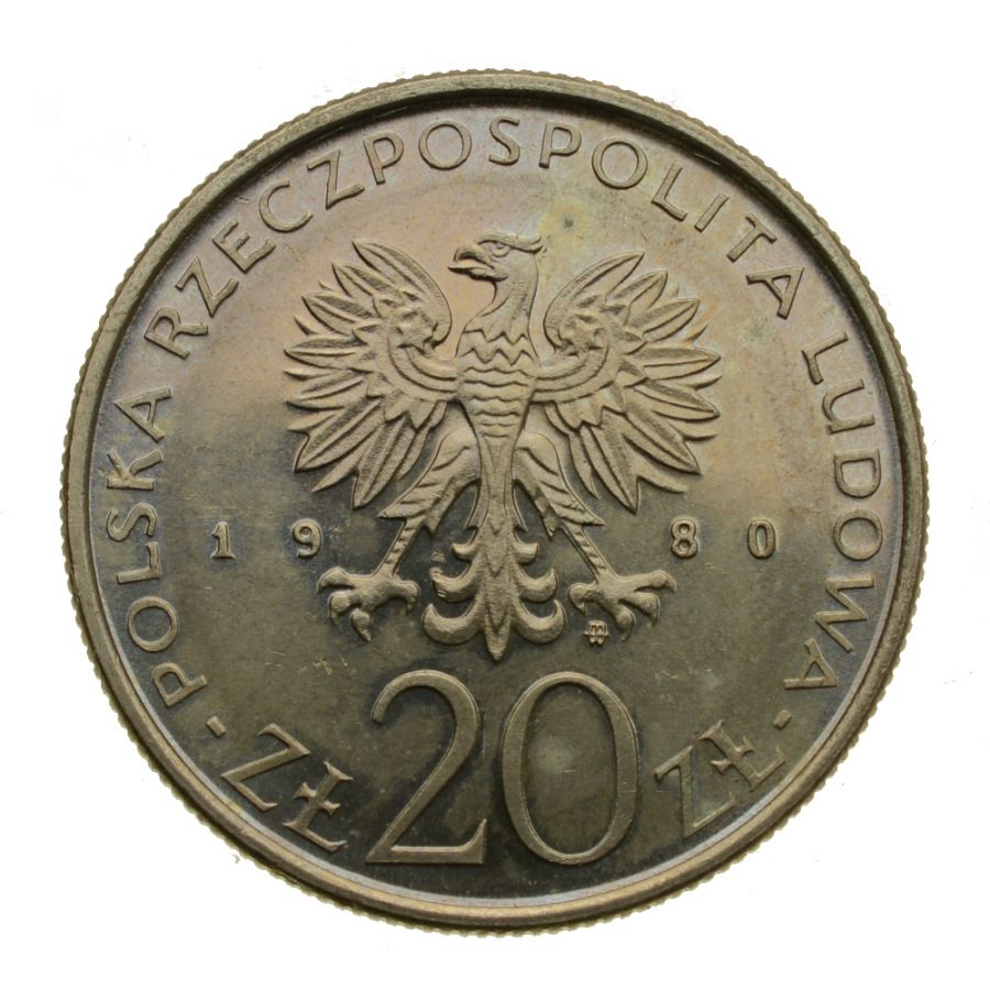 20 zlotych 1980 r. - Igrzyska XXII Olimpiady Moskwa (M181)
