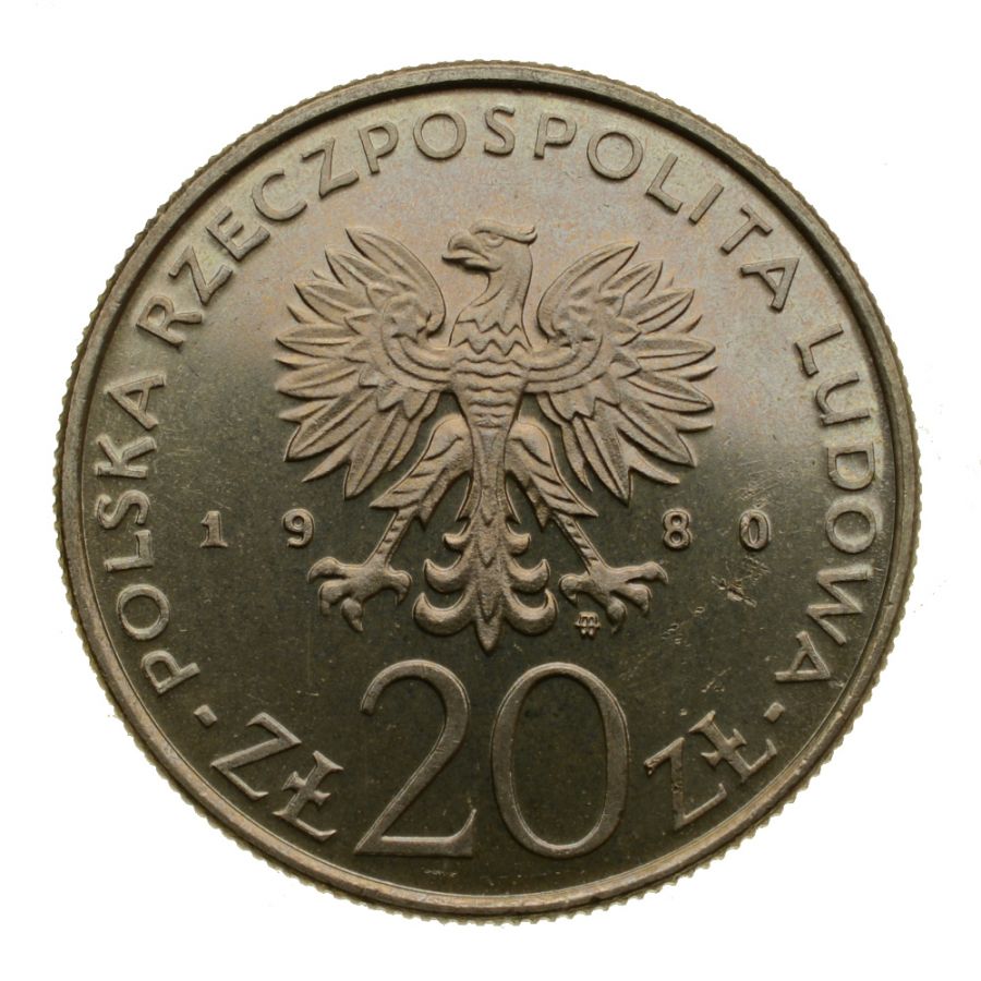20 zlotych 1980 r. - Igrzyska XXII Olimpiady Moskwa (M315)