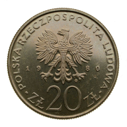 20 zlotych 1980 r. - Igrzyska XXII Olimpiady Moskwa (M315)