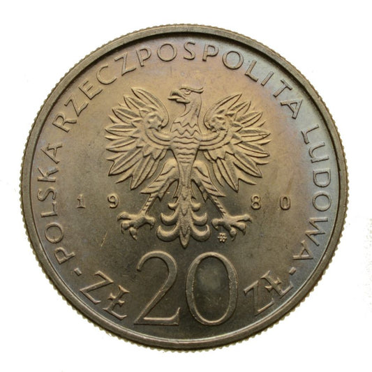 20 zlotych 1980 r. - Igrzyska XXII Olimpiady Moskwa (M316)
