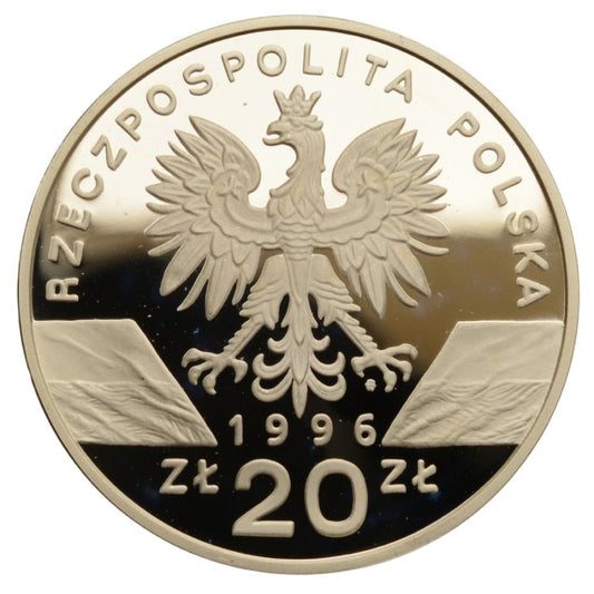 20 zlotych - Zwierzeta swiata - Jez