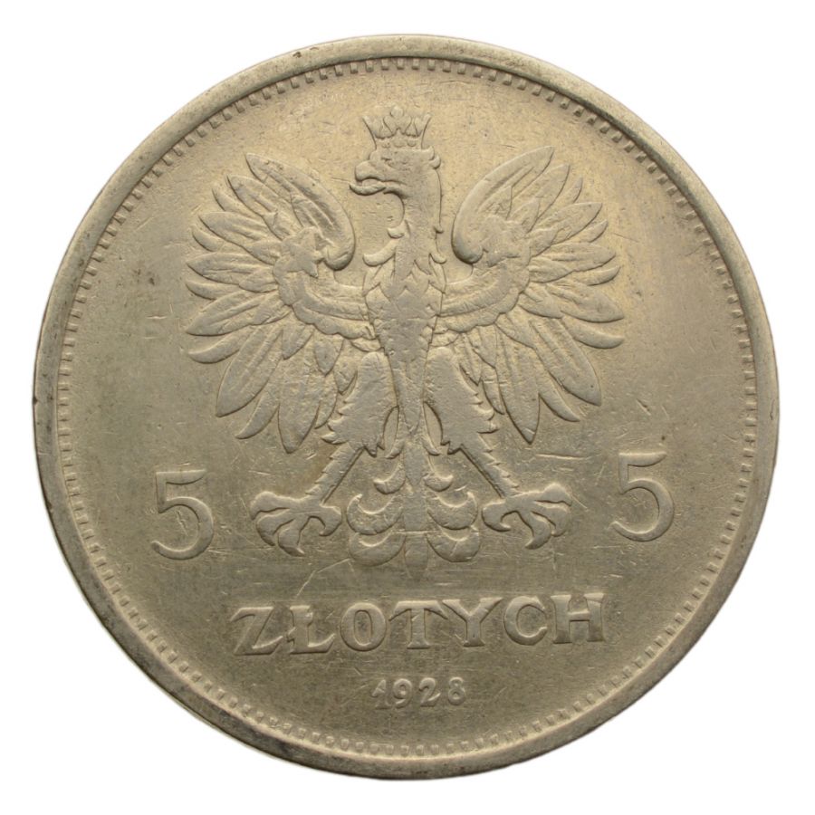 5 zlotych 1928 r. - NIKE z.m. (K824)
