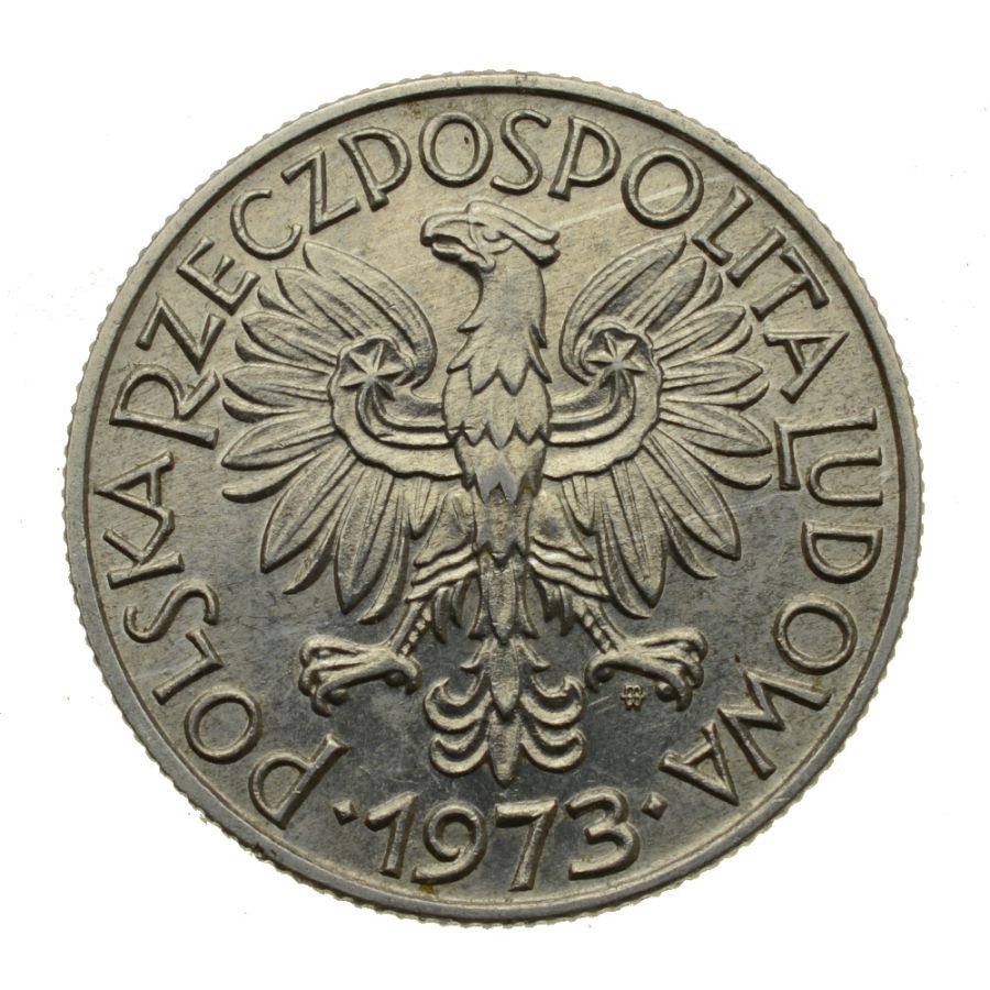 5 zlotych 1973 r. - Rybak (M786)