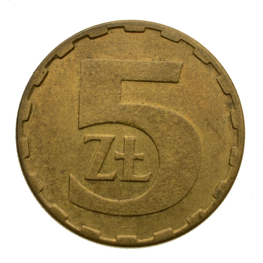 5 zlotych 1986 r. (M117)