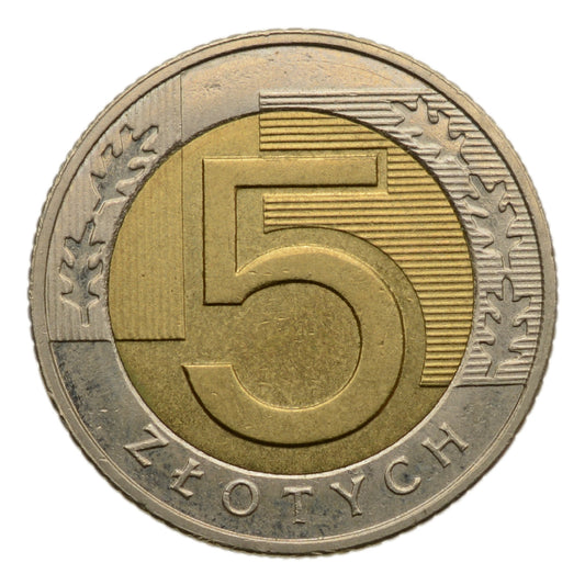 5 zlotych 2016 r. (M895)