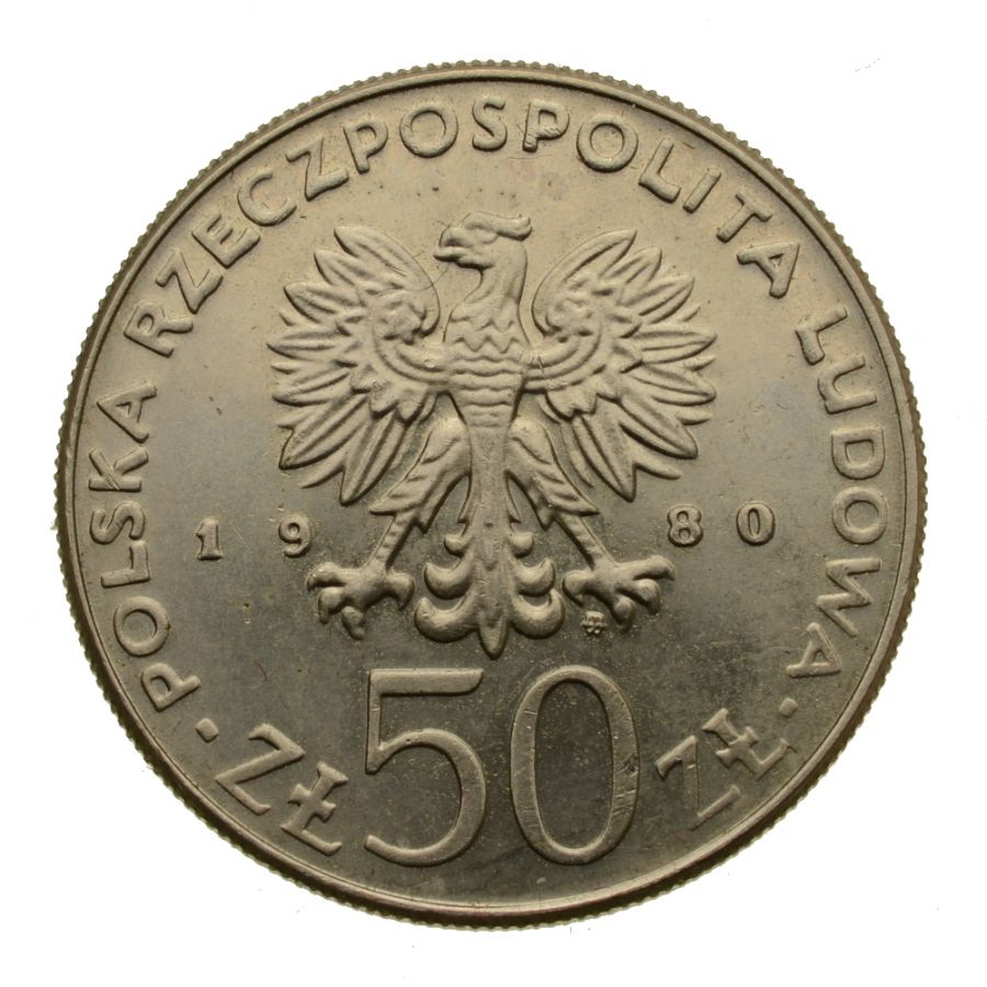 50 zlotych 1980 r. - Kazimierz Odnowiciel (M230)