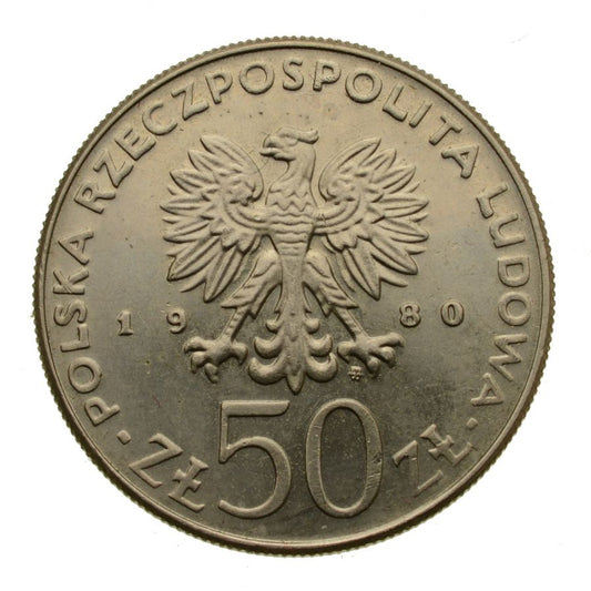 50 zlotych 1980 r. - Kazimierz Odnowiciel (M230)