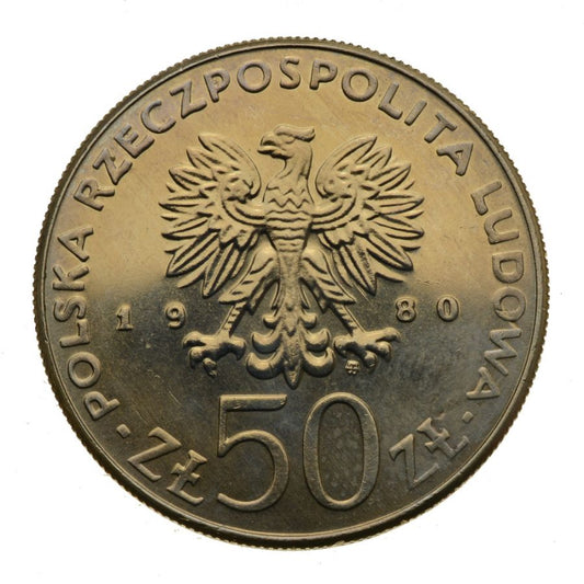 50 zlotych 1980 r. - Kazimierz Odnowiciel (M301)