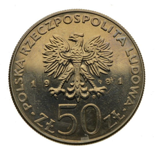 50 zlotych 1981 r. - Wladyslaw Herman (M299)