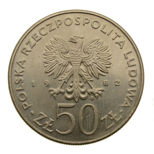 50 zlotych 1982 r. - Boleslaw Krzywousty (M557)