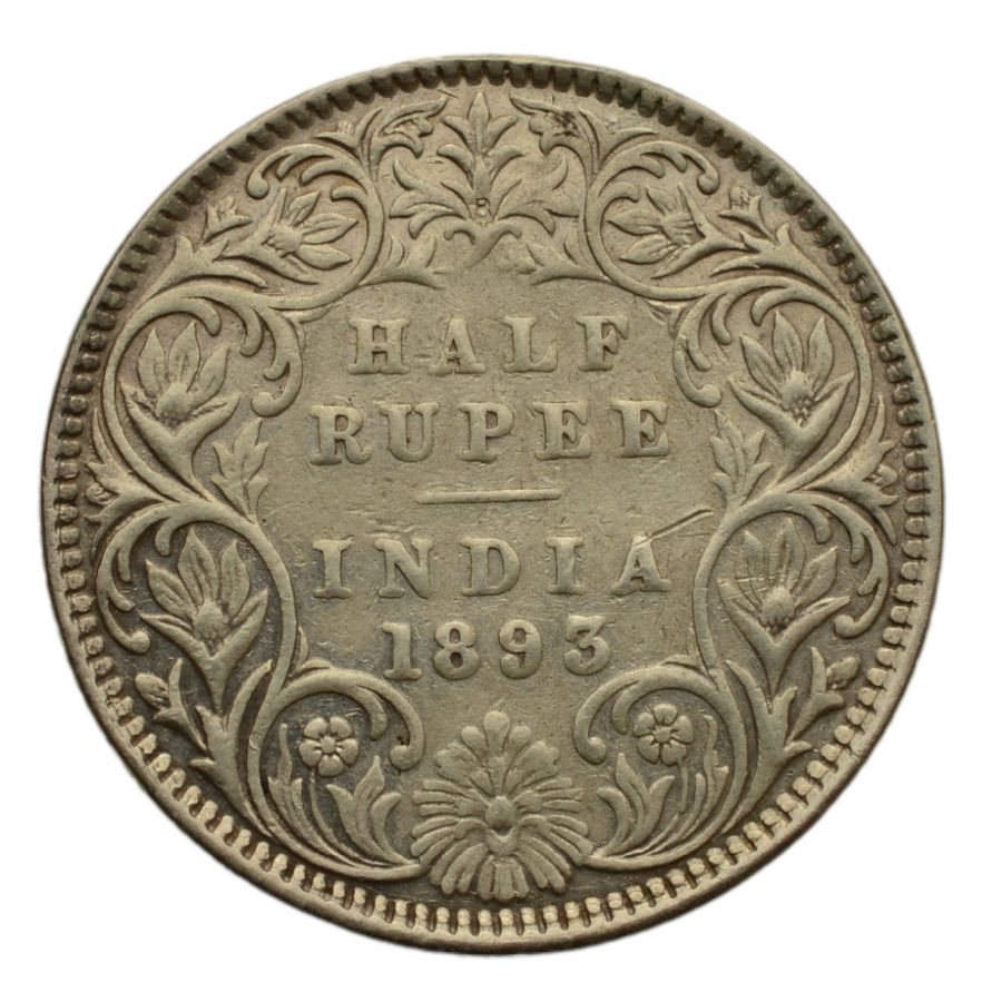 Indie - Pуl rupii 1893 r. - Wiktoria