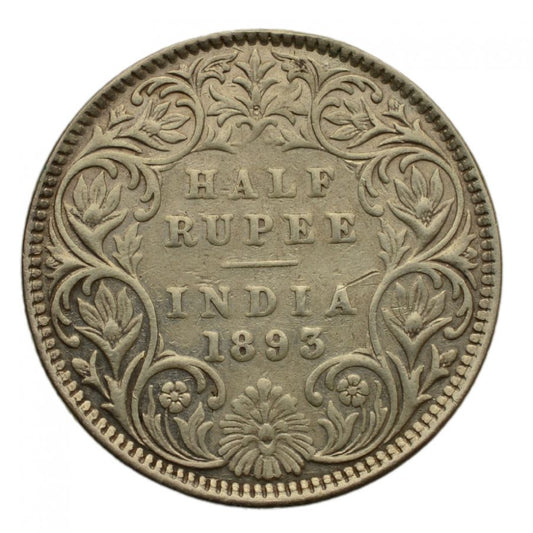 Indie - Pуl rupii 1893 r. - Wiktoria