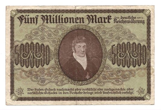 Sopot - Zoppot - 5 milionуw marek 1923 r. (B073)
