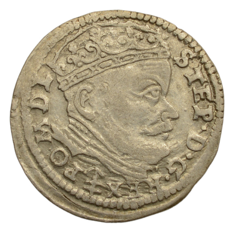 Stefan Batory – Trojak litewski 1586 r. (Wilno) (2)