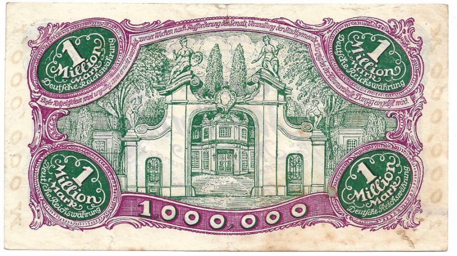 Wolne Miasto Gdansk - 1 milion marek 1923 r. (B074)